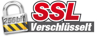 256bit SSL Verschlüsselung