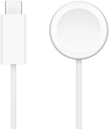 USB-C Ladegerät neben dem Apple Watch magnetischen Schnellladegerät