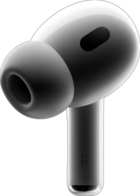 rechter AirPod mit Silikontip