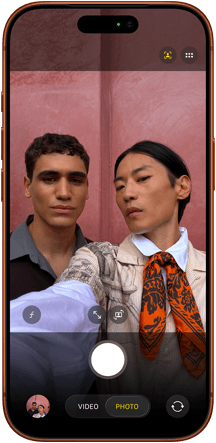 iPhone 17 Pro, Vorderansicht, Automatische Ausrichtung für Fotos Feature