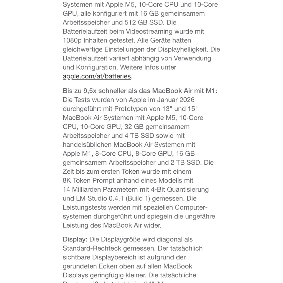 Apple MacBook Air M5