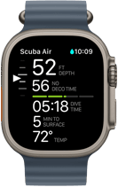Apple Watch Ultra 3, Display mit Tauchinfos