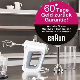 60 Tage unverbindlich testen - Braun MultiMix 5 Handmixer
