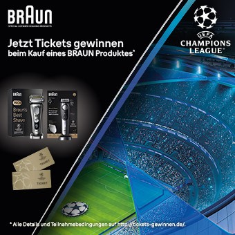 Braun kaufen und Chance auf UEFA Tickets sichern!