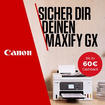 Canon Maxify GX Drucker Cashback