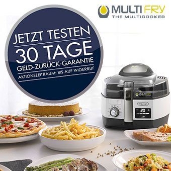 De'Longhi MultiFry 30 TAGE GELD-ZURÜCK-GARANTIE