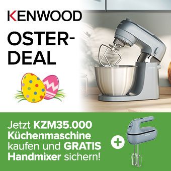 Jetzt ausgewählte Kenwood Küchenmaschine kaufen & Geschenk sichern!