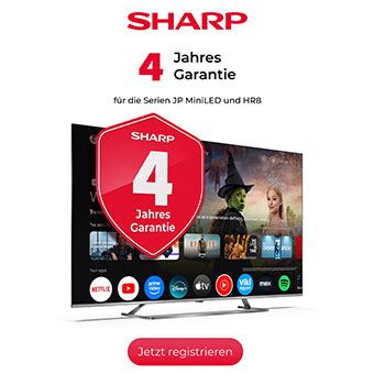 Sharp 4 Jahres Garantie