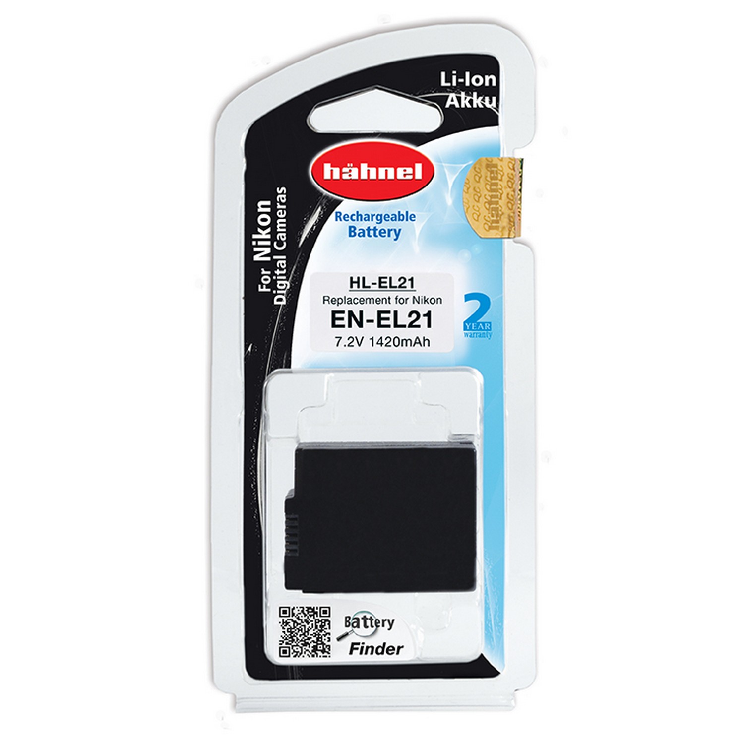 Hähnel Akku HL-EL21 Ersatz für Nikon EN-EL21