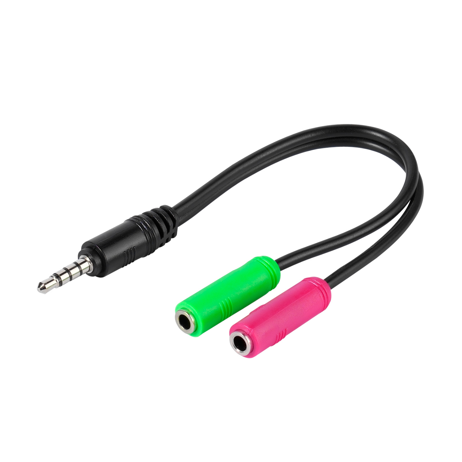 Vivanco Kopfhörer / Headset Adapter 3,5 mm, 0,1m