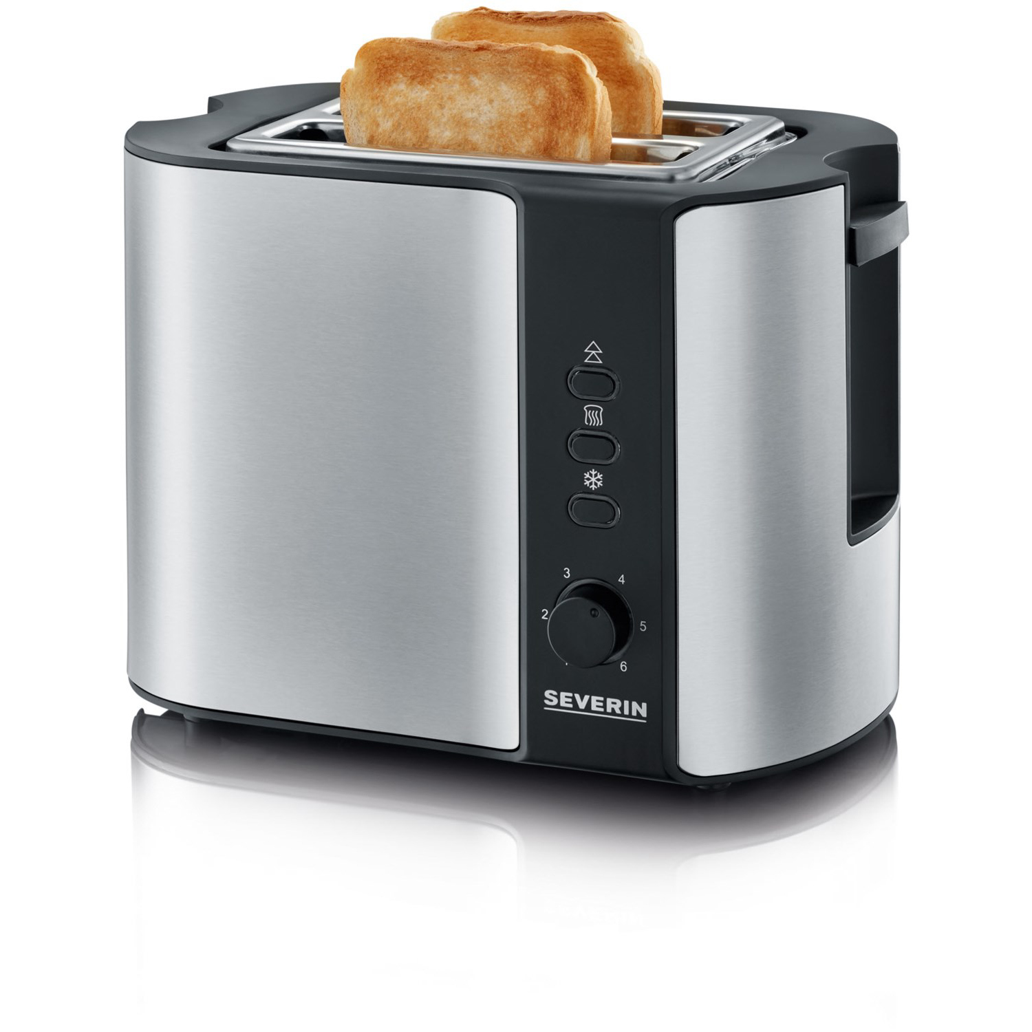 Severin AT2589 Toaster Kompakt-Toaster, Edelstahl gebürstet -