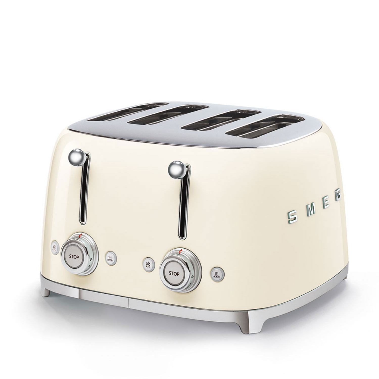SMEG TSF03CREU 4-Schlitz-Toaster 50's Retro Style, Creme