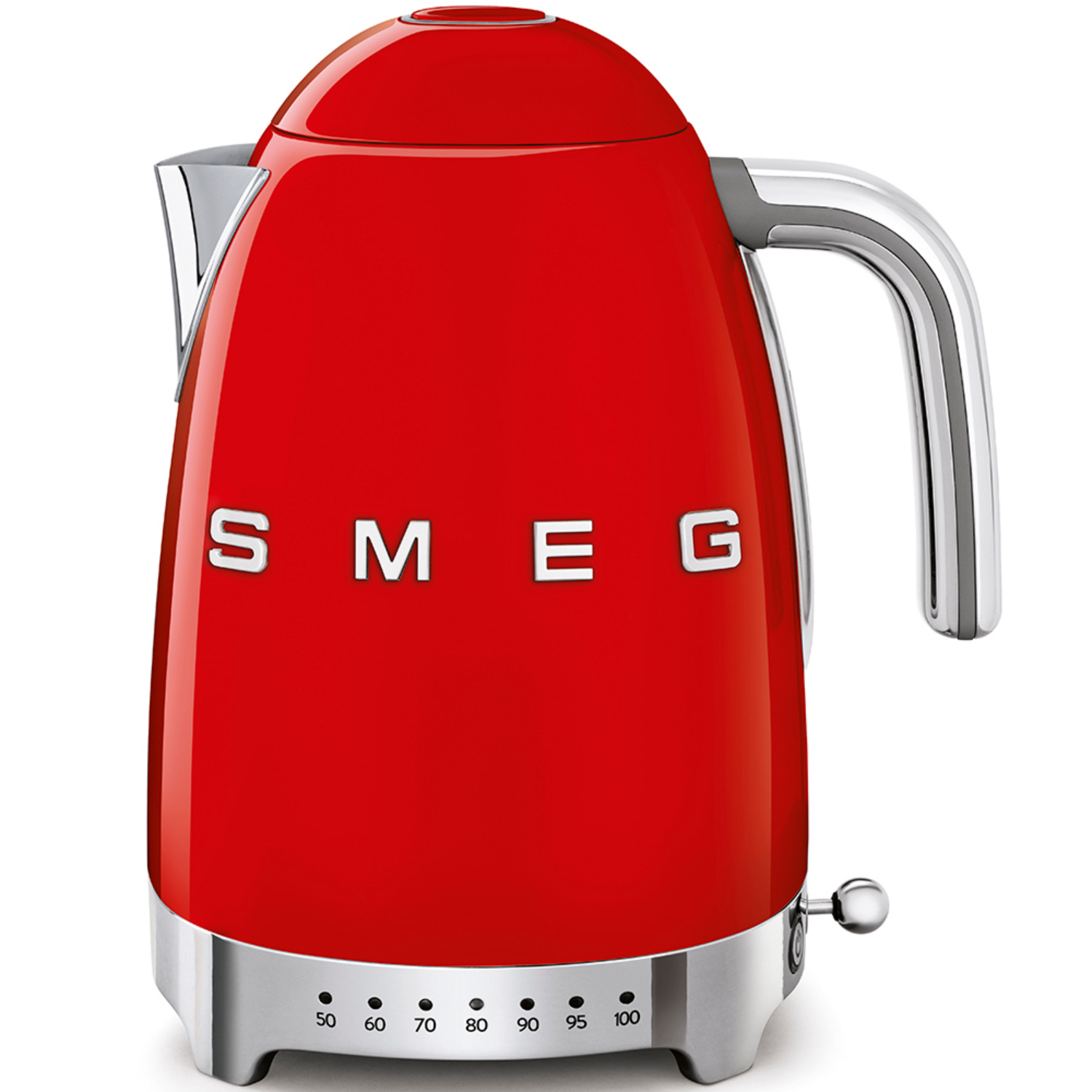 SMEG KLF04RDEU Wasserkocher, Regelbar 50's Retro Style, Rot