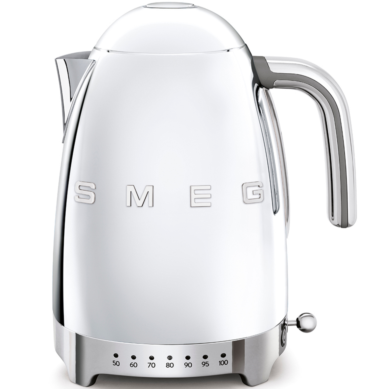 SMEG KLF04SSEU Wasserkocher, Regelbar 50's Retro Style, Chrom