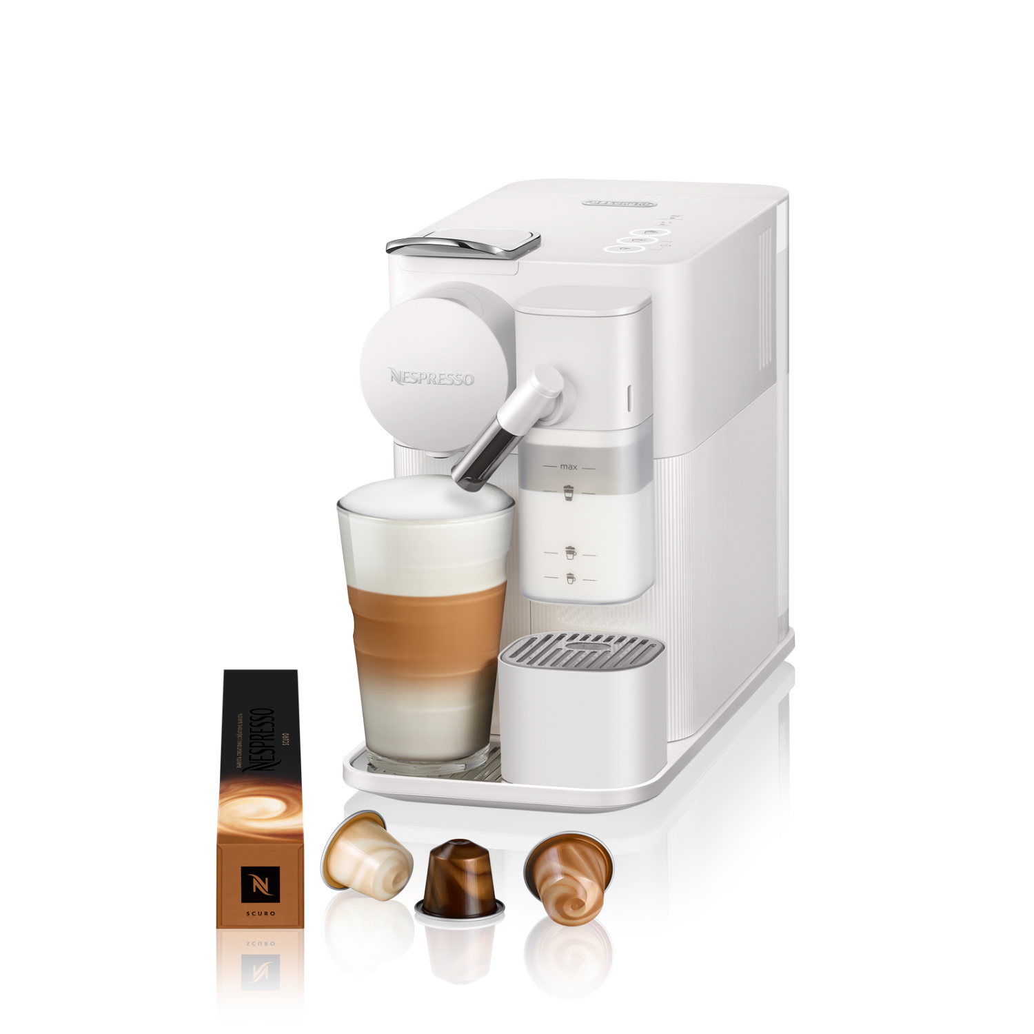 Delonghi EN510.W Lattissima One "Evo" Nespressomaschine
