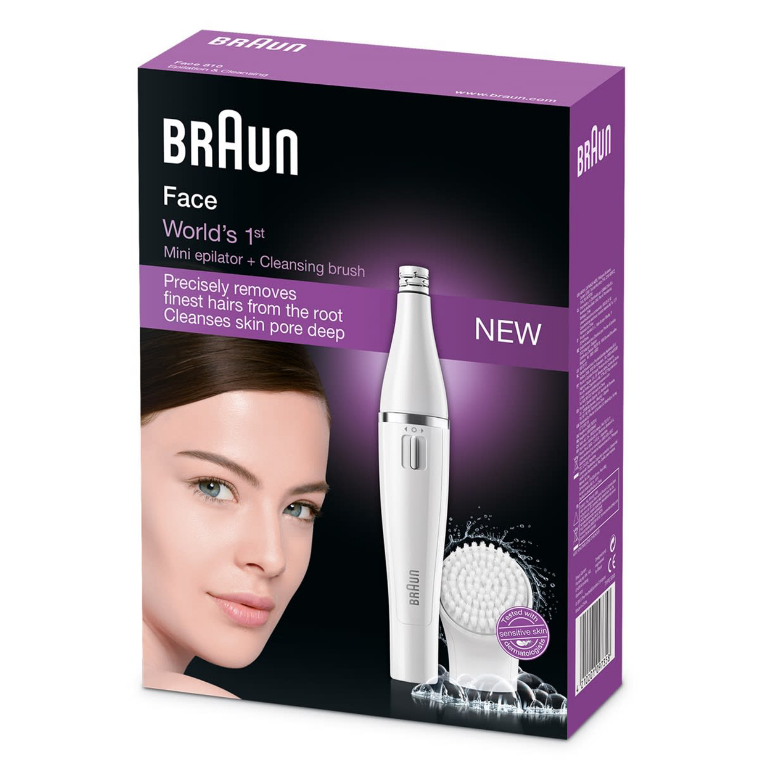Braun Face 810 Gesichtsreinigungsbürste und Epilierer,