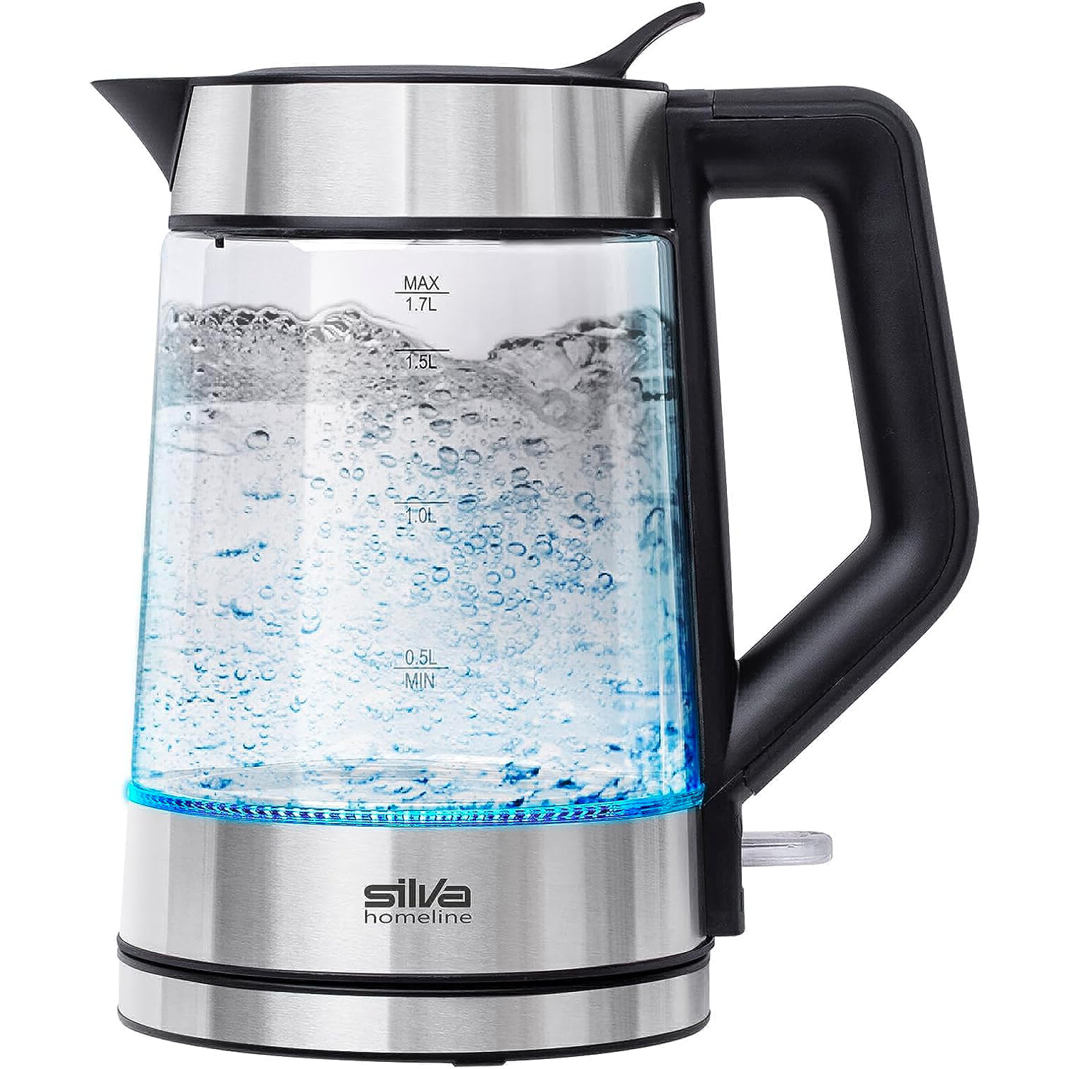 Silva Homeline KL-G 2007 Wasserkocher Glas 1,7 Liter, 2200 Watt