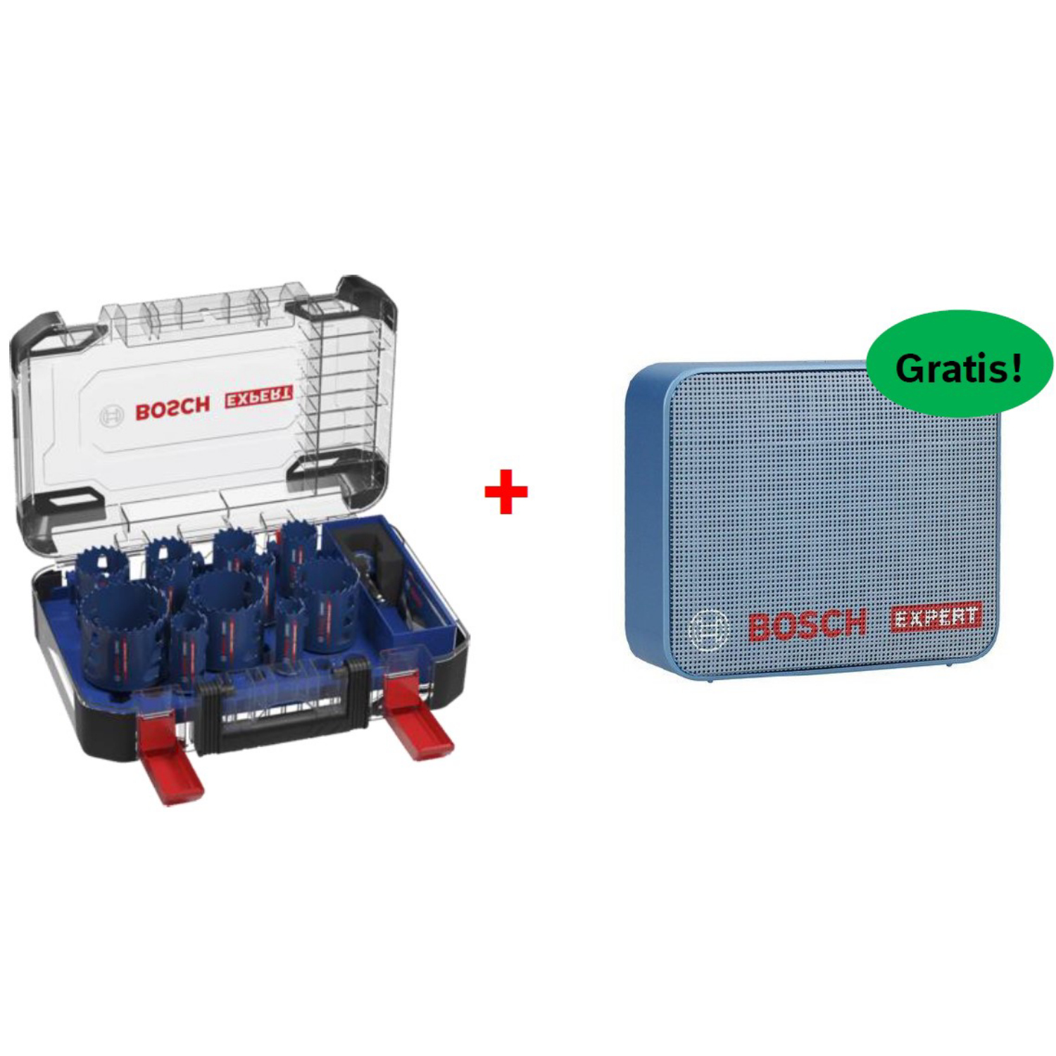 Bosch Professional 14 tlg. EXPERT Lochsägen-Set + JBL Lautsprecher FOC