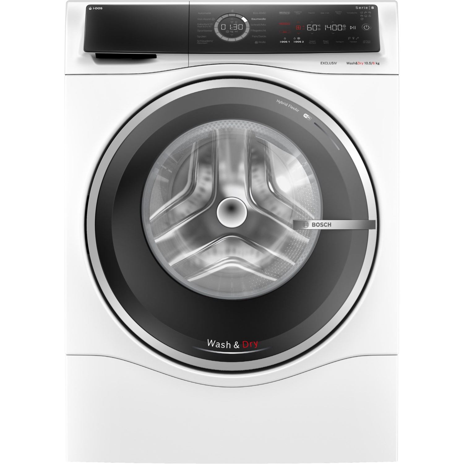 Bosch WNC254A90 Exclusiv Serie 8 Waschtrockner 10,5/ 6 kg, 1400 U/min