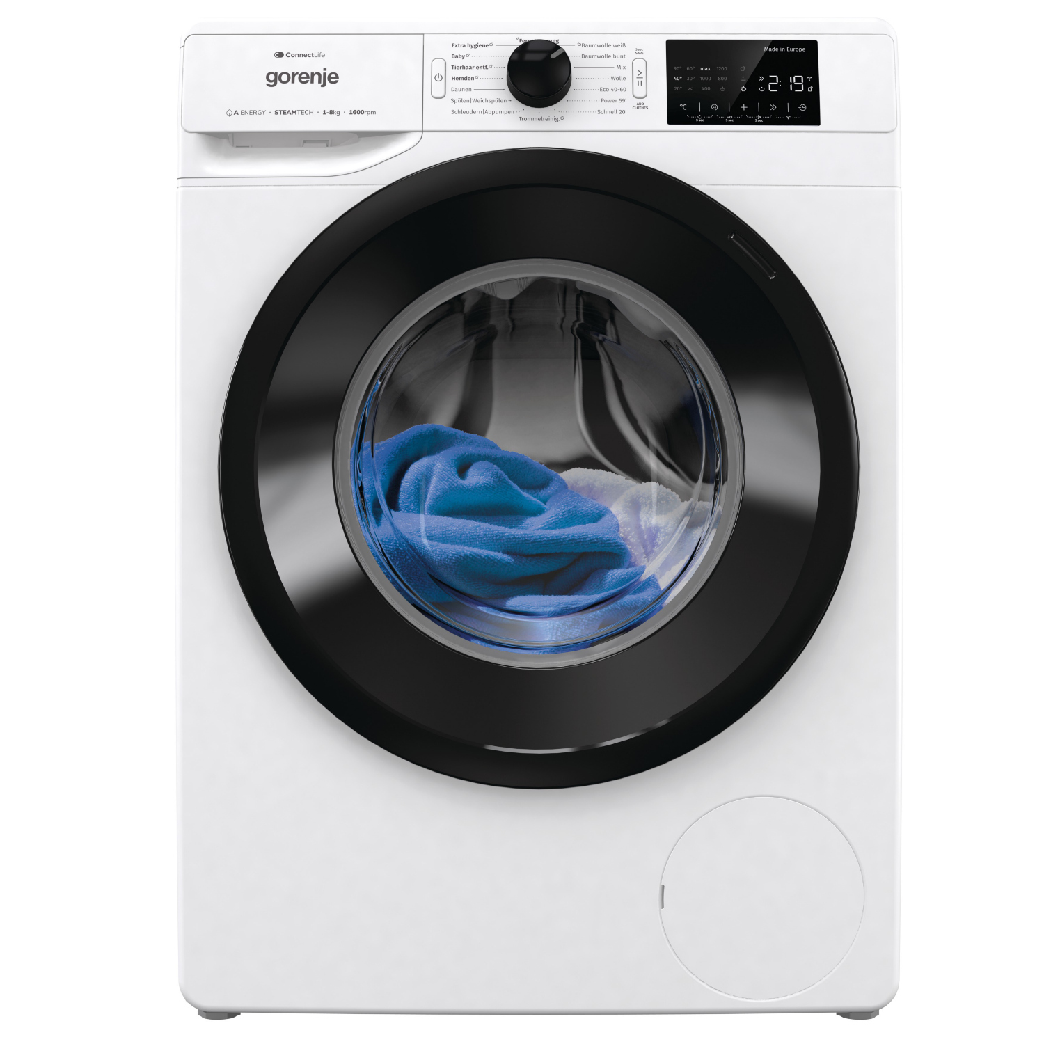 Gorenje WPNEI86ATS Waschmaschine 8kg, 1600 U/min, ConnectLife