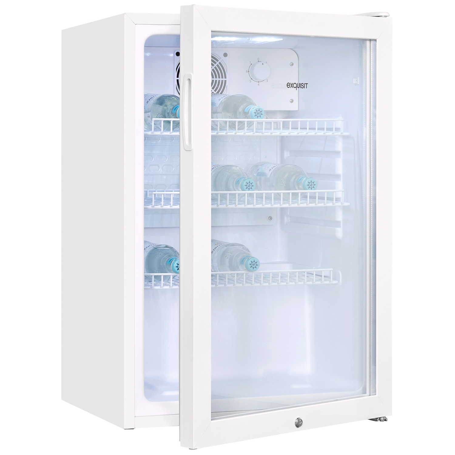 Exquisit GKS120-GT-160C weiss Getränkekühlschrank 84 cm, 118 Liter