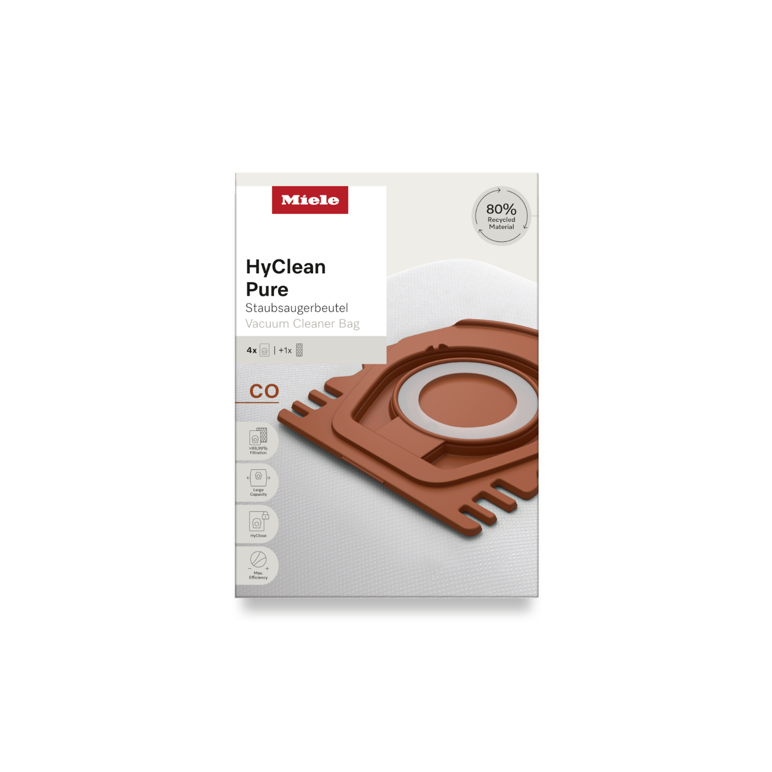 Miele CO HyClean Pure Staubsaugerbeutel, 12557080,