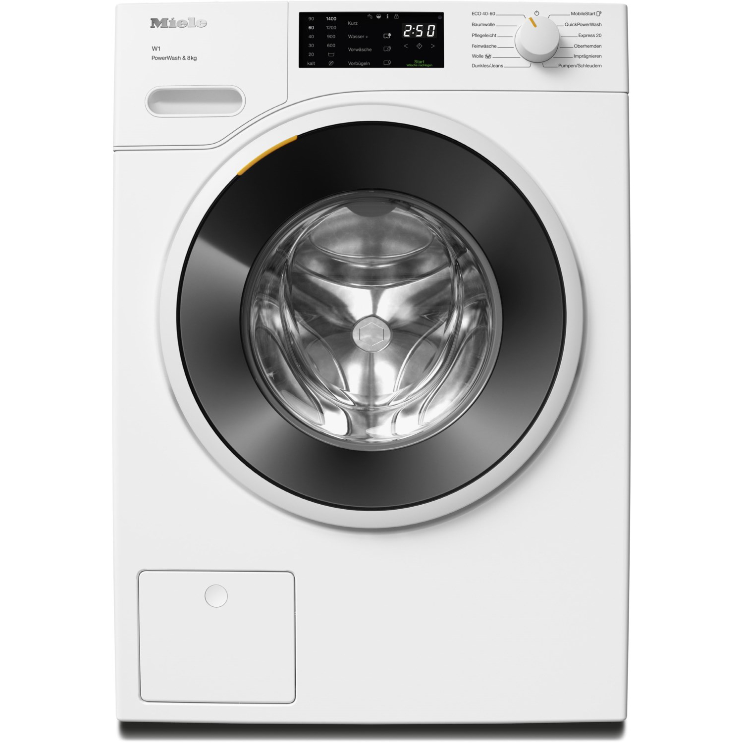 Miele WWB360 WCS PWash&8kg Lotosweiß Waschmaschine, 8kg