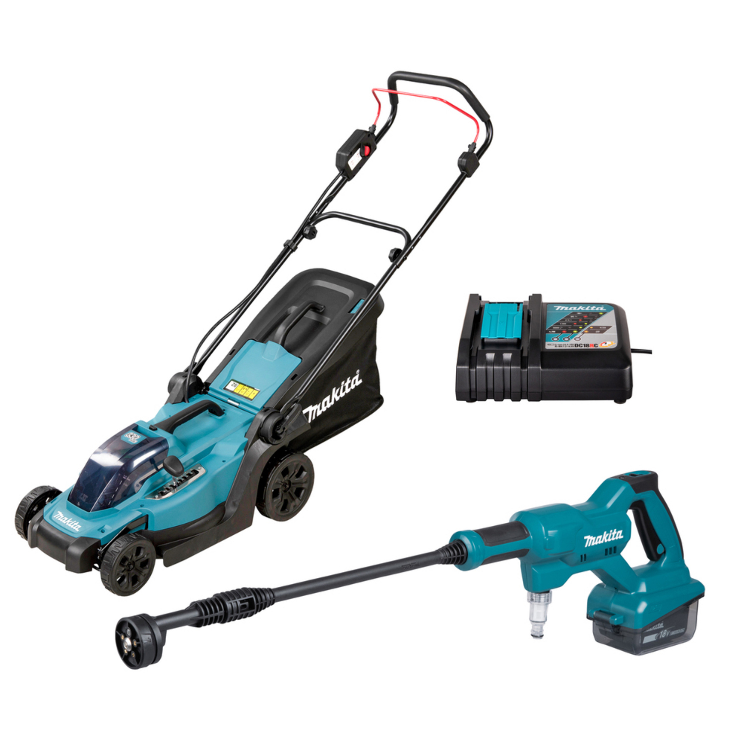 Makita DLX2583T Akku Kombi-Set LXT Akku-Rasenmäher u. Mitteldruckreini