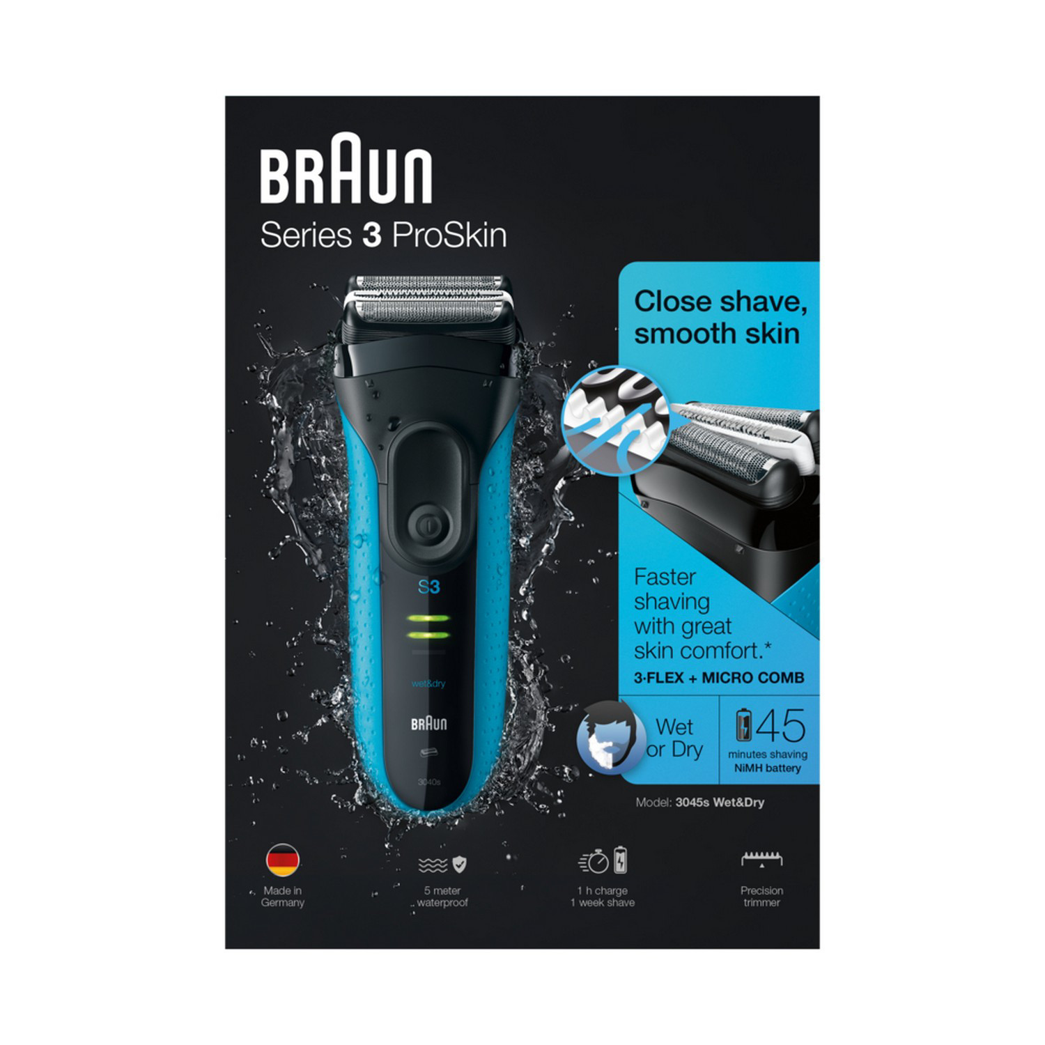 Braun Series 3 ProSkin - 3045s wet&dry | electronic4you