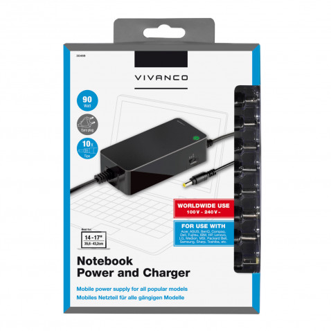 VIVANCO Universalnetzteil für Notebooks