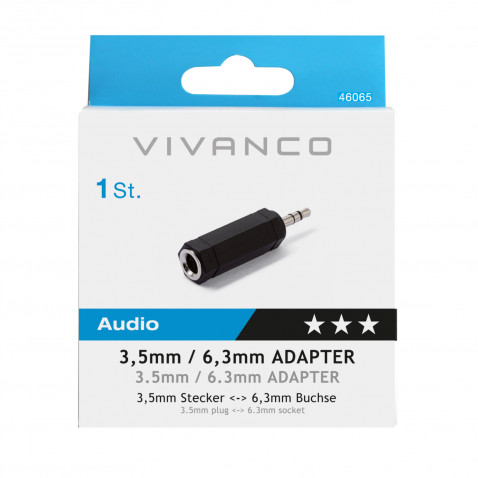 VIVANCO Adapter Klinke, Stereo