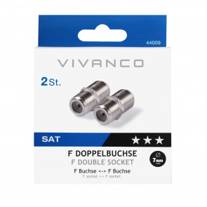 VIVANCO F-Doppelbuchse