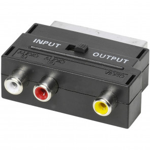 VIVANCO Cinch / Scart-Adapter IN/OUT