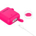 Celly Silikon Case für Airpods Magenta