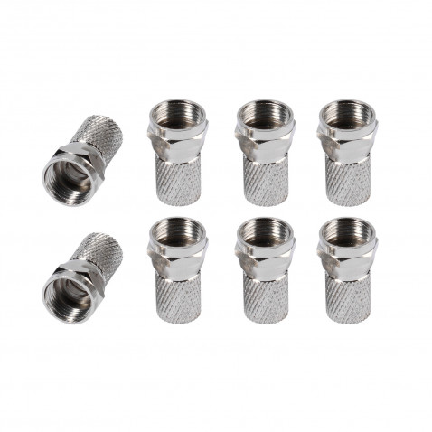 Vivanco F Stecker, 7 mm, 8 Stk.