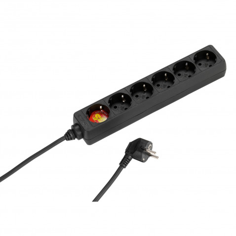 Vivanco 6er Steckdosenleiste schwarz 1,4