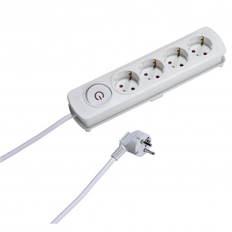 Vivanco 4er Steckdosenleiste weiss 2,5m