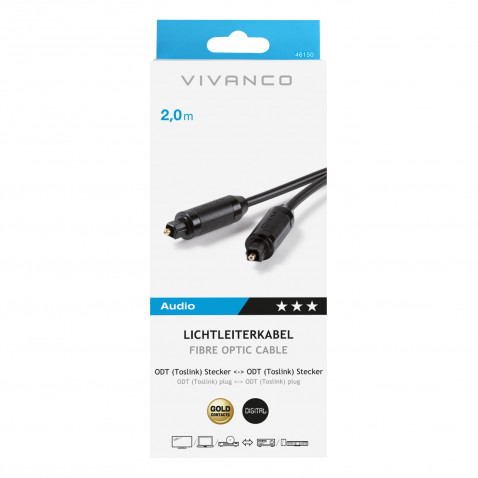 Vivanco Lichtleiterverbindung 2m