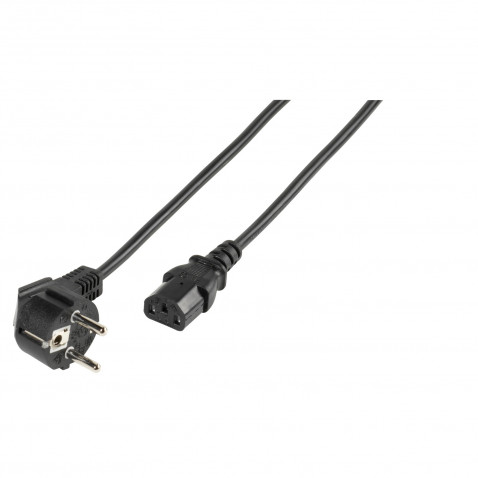 Vivanco Kaltgerätekabel schwarz, 3m