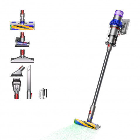 Dyson V15 Detect Fluffy blau/nickel