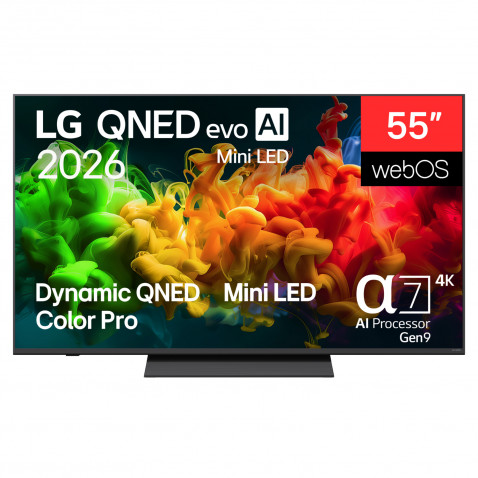 LG 55QNED80B6B 4K QNED evo MiniLED TV
