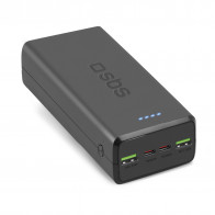 SBS Power Bank 30.000 mAh schwarz
