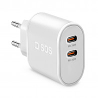 SBS Wall Charger weiss 35W 2xUSB-C