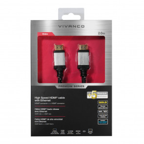 VIVANCO Premium HDMI mit Ethernet 2m