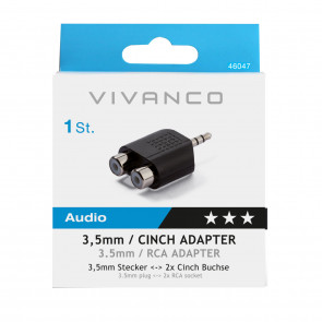 VIVANCO Adapter 3,5mm 2x Cinch