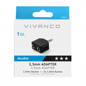 VIVANCO Y-Adapter Klinke, Stereo