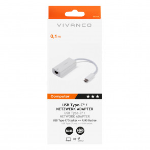 Vivanco USB Type C™ Netzwerk Adapter