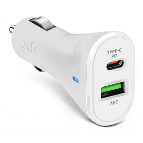 SBS Car Charger weiss 20W