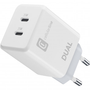 Cellularline Reiselader Dual 35W 2xUSB-C