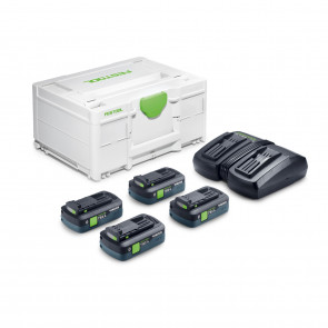 Festool Energie-Set SYS 18V 4xTBX4/TCL6